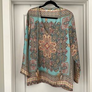 Just M Paris tunic with leather straps